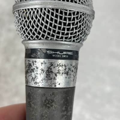 Lot of 2 old logo dual impedance Shure SM-58 microphones mics image 10