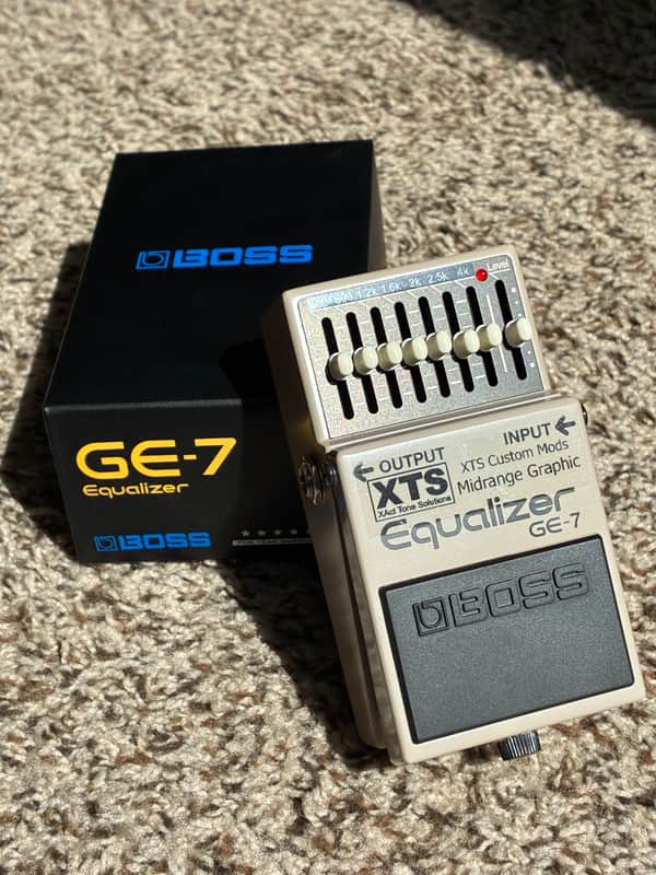 Boss GE-7 XTS Custom Mods Midrange Graphic Equalizer 2025 - Silver / Gray image 1