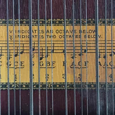 1912 Phonoharp Celestaphone Vintage Marxophone Antique Zither Spring Harp Keyboard Hammer Dulcimer image 6