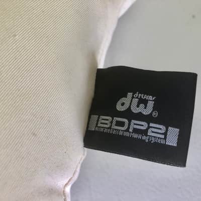 (1) DW BDP2 White Pillow, Accurate Bass Drum Muffling System, Velcro Never Used image 2