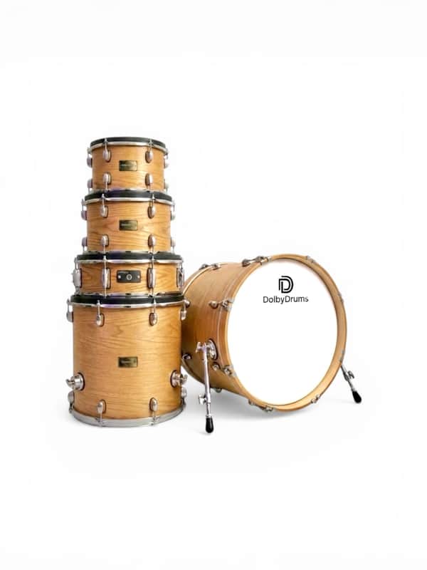 Dolby E Drum Shell Pack Natural Wood Kick Snare Tom for Roland Alesis Lemon image 1