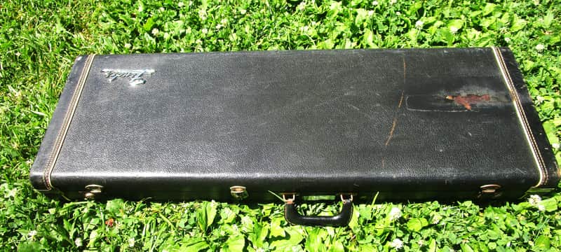 Fender  Stratocaster Telecaster Guitar Case, 1967-1971, Black, Logo image 1