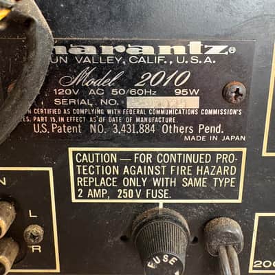 Marantz 2010 stereo receiver 1970’s image 9