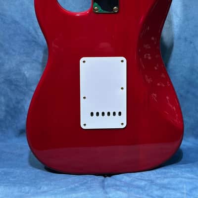 Fender Deluxe Super Strat 2001 - Crimson Red Transparent image 13