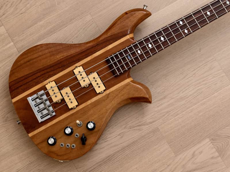 1980 B.C. Rich Eagle Bass, Koa Neck Through Vintage USA-Made Bass w/ Case image 1