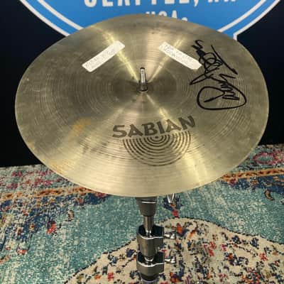 Sabian Carmine Appice, 12" Carmine Appice Signature Series Chinese Cymbal C, Bent (#4) Autographed!! - Natural image 3