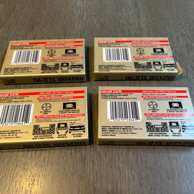 Lot of 4 Maxell XLII 90-Minute Type II High Bias Blank Cassette Tapes - Sealed NOS image 2