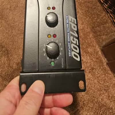 2 JRX100 PA Speakers with Stands and Behringer Amplifier image 1