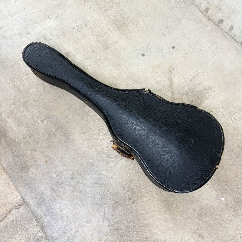 Vintage 1930s Geib Archkraft Parlor Guitar Case - Black, Green Interior - Pre-War image 1