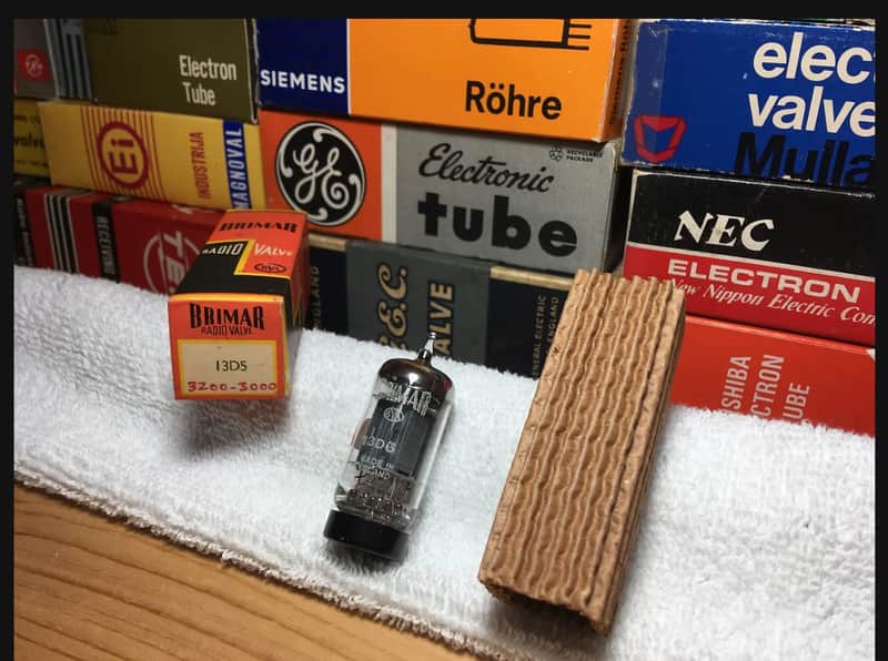 1x NOS Rare Brimar Gt Britain 13D5 Special Edition ~ Amplitrex Digitally Tested (2 in Stock) ~High Power 12AU7 ECC82 Plugin / 12AY7 Sub ~ Grail Vintage British Warmth Layered Complex Musicality w/ Rich Long Plate Tone image 1