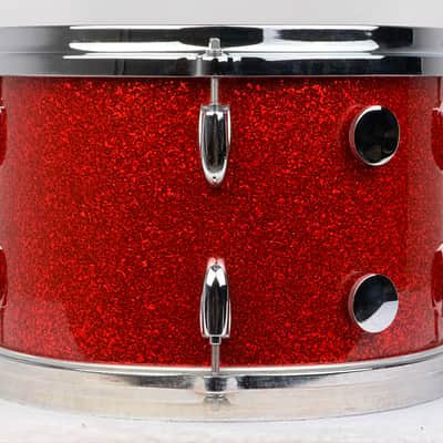 Gretsch 18/12/14/5x14" 60's Round Badge Drum Set - Rewrapped by Lee Ruff Tangerine Sparkle image 17