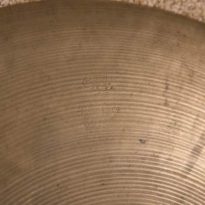 Vintage Zildjian 15" Transition Stamp Sizzle Hi Hat Cymbals 900g 1077g image 4