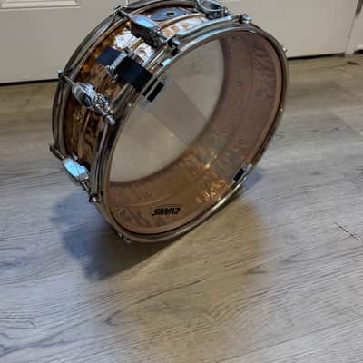 Tama Hand Hammered 14in Snare 1990 - Bronze/Brass image 11
