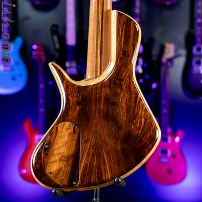 Benavente SCB (Single Cutaway Bass) - Hollow body Natural 5-String Fretless image 9