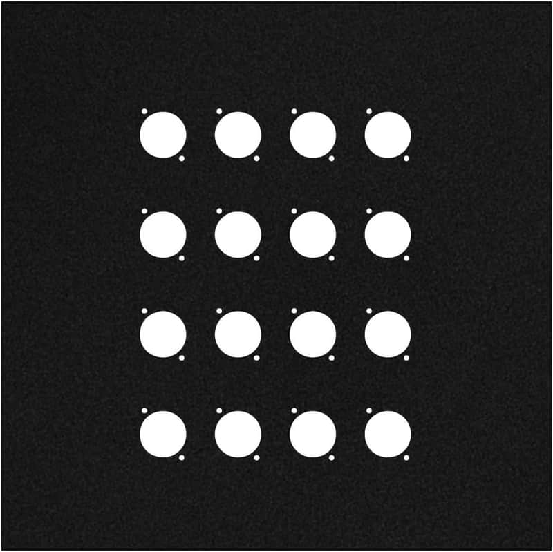 11-inch Flat Metal Wall Panel with 16 Connector D-Series Holes by Elite Core image 1