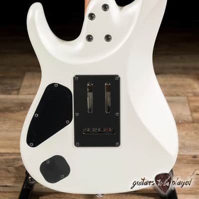 Ibanez AZ2402 Prestige HH Roasted Maple Neck Guitar w/ Case – Pearl White Flat image 7
