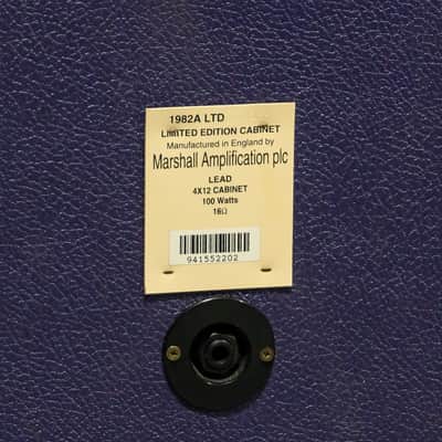 1994 Marshall 1959LTD Head + 1982A Cabinet Combo (Purple Edition) Jimi Hendrix image 9