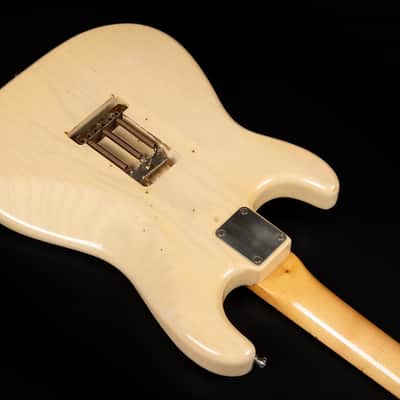 2013 Haar Traditional S Old Headstock - Nitro Blonde Light Aged | Custom Stratocaster 1-Piece Swamp Ash Body Maple Fretboard Amber Pickups | Case image 13