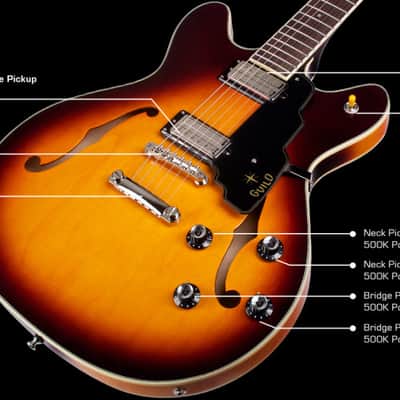 Guild Starfire IV ST Maple Antique Burst image 4