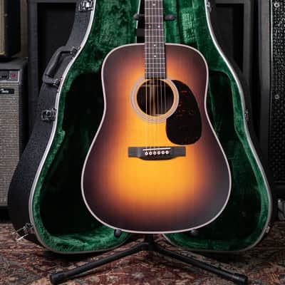 Martin D-28 Satin Dreadnought Acoustic Guitar - 1935 Sunburst with Hardshell Case image 13