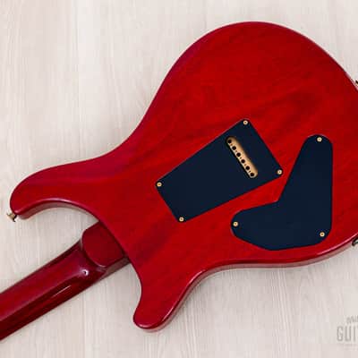 2023 Paul Reed Smith Core Custom 24 Piezo 10 Top Charcoal Cherry Burst w/ Case, Tags image 12