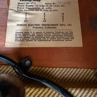 Fender Champ 1956 - Tweed image 8