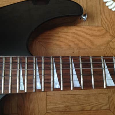 90's 1999 Grover Jackson  Dinky style Reverse Headstock Japan Black image 6