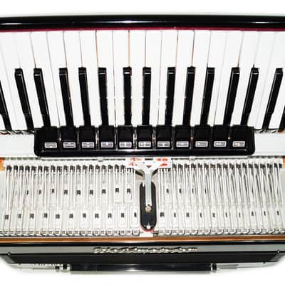 Weltmeister Consona Converter Free Bass Stradella German Piano Accordion New Straps Case 2119 Great Professional Accordion Gorgeous Sound image 13
