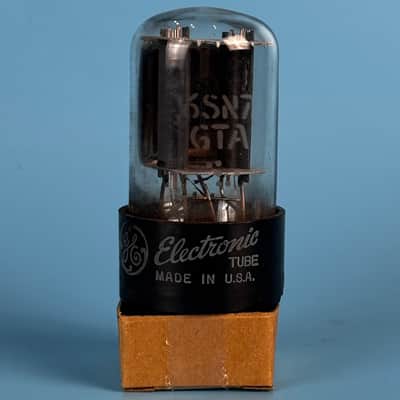 1964 General Electric 6SN7GT Vintage Grey Plated Vacuum Tube! Tests Good! T579 image 1