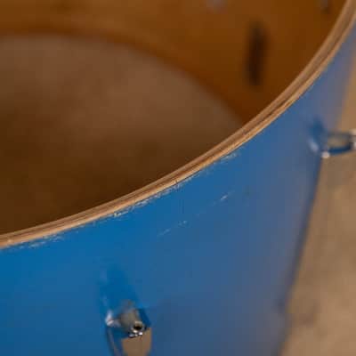 1980s Premier Resonator Blue Drum Set image 19