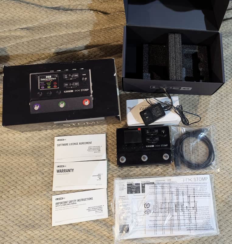 Line 6 HX Stomp - Excellent, Updated Firmware, with box, manuals, AC, USB, etc image 1