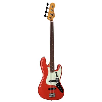 Fender Vintera II '60s Jazz Electric Bass, Rosewood Fingerboard (with Gig Bag), Fiesta Red image 2
