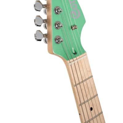 Cort G250SMEG G Series 250 Spectrum Double Cutaway Electric Guitar. Metallic Green image 7