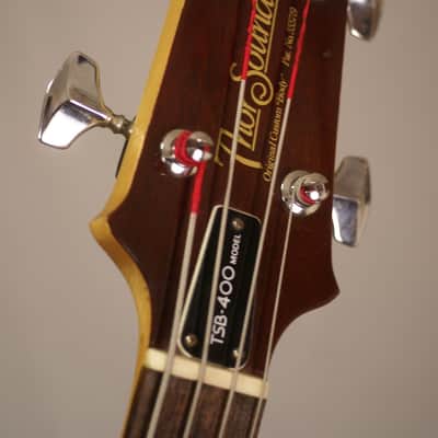 Made in Japan Aria Pro II Thor Sound TSB 400 electric bass guitar all original with a crate gig bag image 16