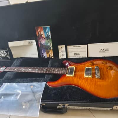 Paul Reed Smith PRS Custom 22 10 TOP Stoptail 1998 Vintage amber QUILT Cherry Sunburst Dragon II image 21
