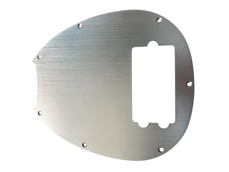 New Silver Brushed Anodized Aluminum Music Man Stingray Bass Pickguard 4 String Music Man image 1