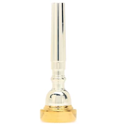 Bach Classic Silver Plated Trumpet Mouthpiece with Gold-plated Rim 3C image 4
