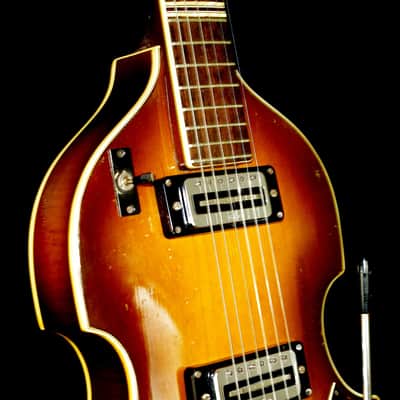 Hofner 459 VTZ 1967 Sunburst. Violin 6 string guitar. UBER RARE with Vibrato. image 14