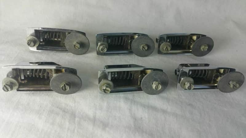 Rogers 6x Beavertail Tom Drum Lugs Chrome Powertone/Holiday Vintage 60s 2ndG VG+ image 1