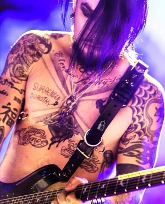 Dave Navarro / JT Stockroom The Strap 2015 Custom Leather Guitar Strap Jane's Addiction RARE! image 1