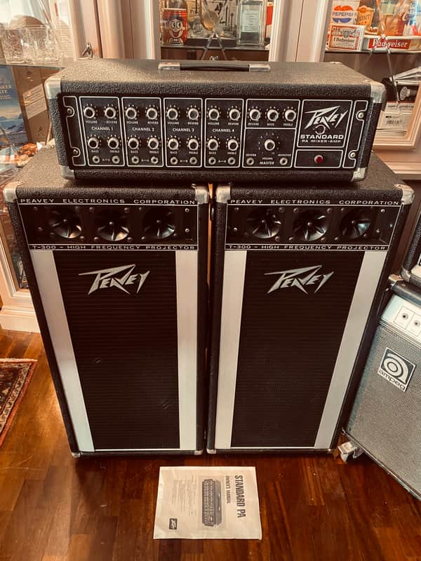 Peavey 260 Standard PA mixer-amp and 2X T300 speaker cabs 1975 image 1