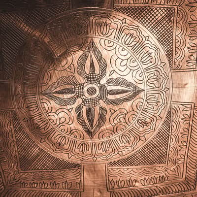Meinl 22" Sonic Energy Engraved Indian Wind Gong Cymbal Includes Free Stand IG1 image 2