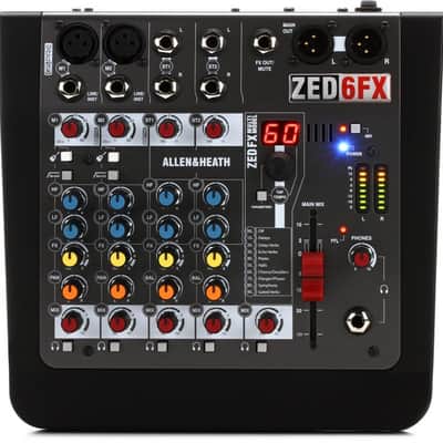 Allen & Heath ZED-6FX 4-channel Mixer with Effects image 2
