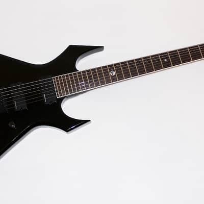 BC Rich Warlock WGL7BK Lucky 7 Electric Guitar Black image 1