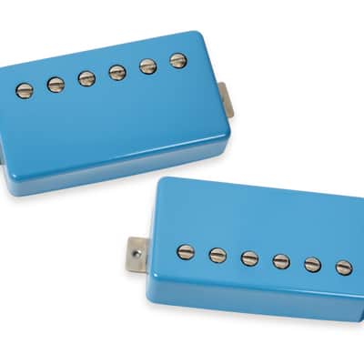 Seymour Duncan Hot Rodded Humbucker Set 2024 - Limited-Edition Sky-Blue Metal Covers image 2