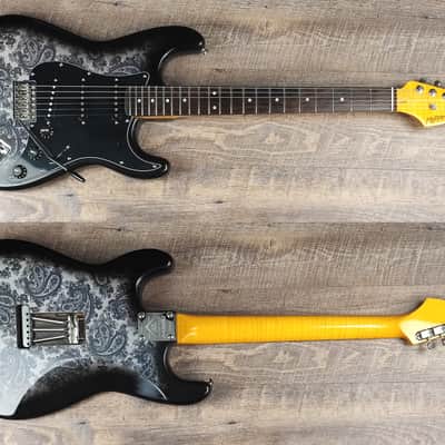 MyDream Stratocaster Custom Built - Black Paisley Flamed SRV image 1