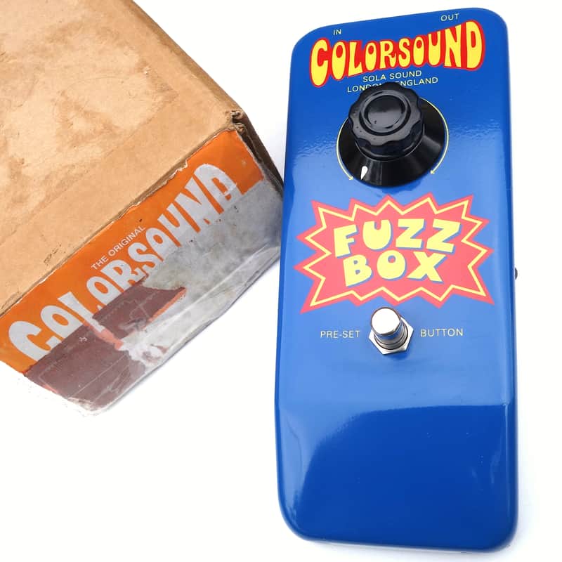 Vintage 1996 Colorsound One Knob Fuzz Box - Dick Denney Sola Sound - Original First Issue image 1