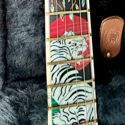 OBO: RARE David Thomas McNaught Phoenix Rising Limited Edition White Tiger Electric Guitar image 6