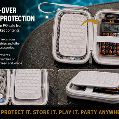 Teenage Engineering Pocket Operator Hard Shell (EVA) Travel Case - Cloud Gray (Case Only) image 5