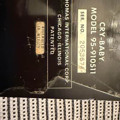 Thomas Organ Cry Baby Model 95 TDK inductor 1967 - 1981 - Black image 7